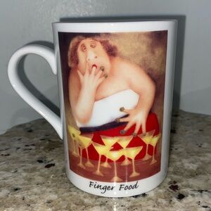 Erika Oller Coffee Mug Finger Food Funny Theme Guest Eating All Martini Olives